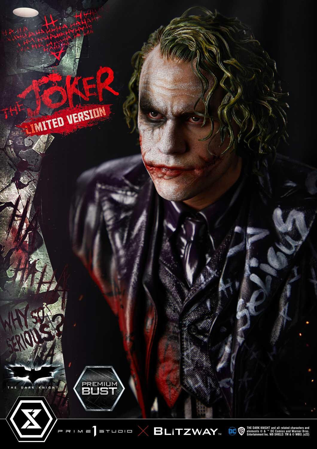 The Dark Knight - Joker - Bust - Premium Bust  (PBDC-08LM) - 1/3 - Limited Version (Blitzway, Prime 1 Studio) photo 2