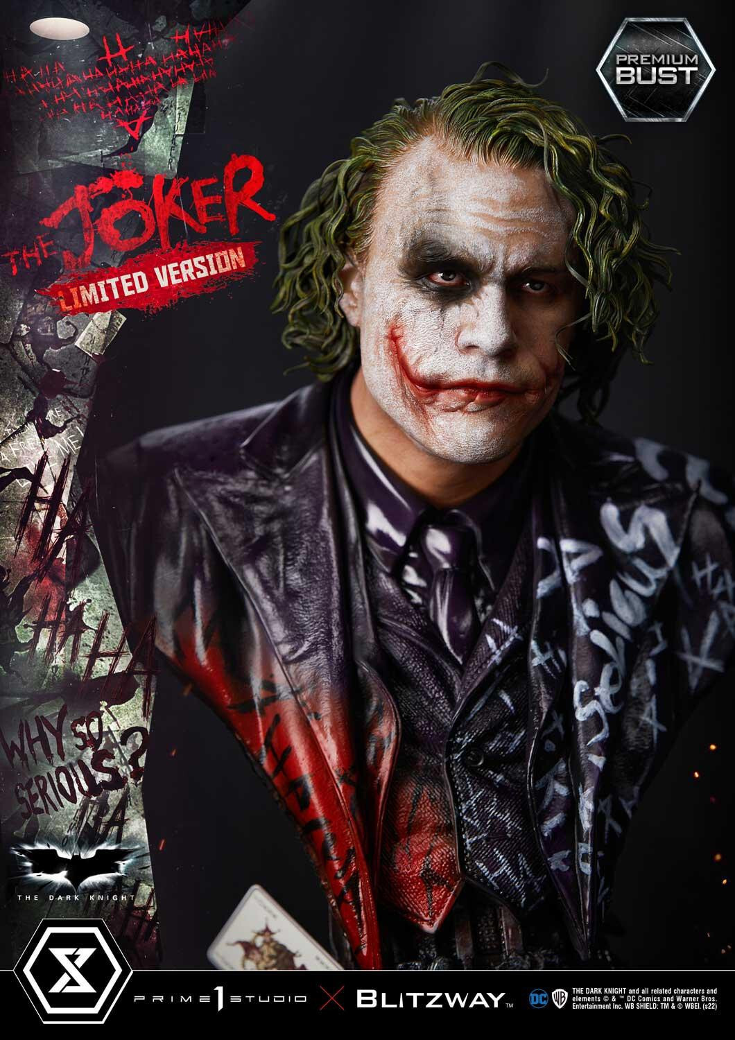 The Dark Knight - Joker - Bust - Premium Bust  (PBDC-08LM) - 1/3 - Limited Version (Blitzway, Prime 1 Studio) photo 3