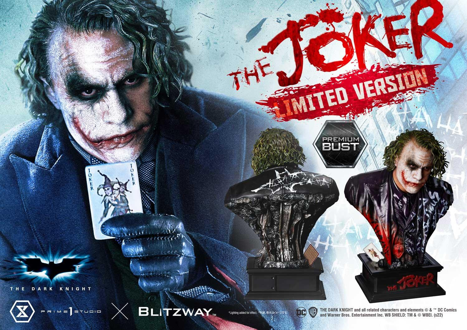 The Dark Knight - Joker - Bust - Premium Bust  (PBDC-08LM) - 1/3 - Limited Version (Blitzway, Prime 1 Studio) photo 7