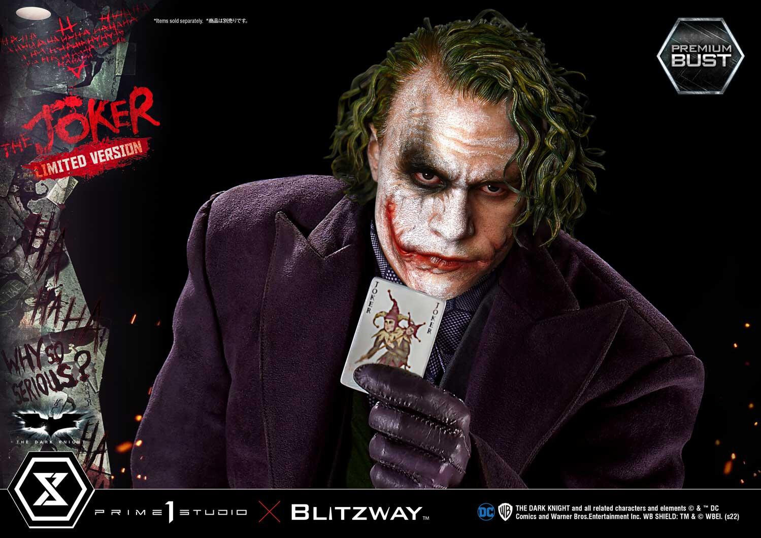 The Dark Knight - Joker - Bust - Premium Bust  (PBDC-08LM) - 1/3 - Limited Version (Blitzway, Prime 1 Studio) photo 8