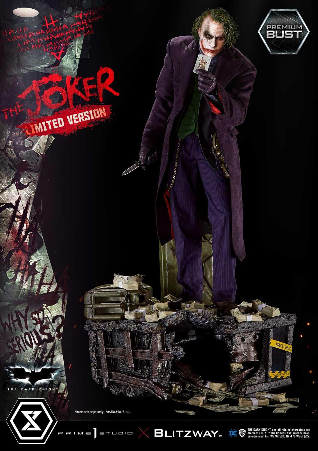 The Dark Knight - Joker - Bust - Premium Bust  (PBDC-08LM) - 1/3 - Limited Version (Blitzway, Prime 1 Studio) photo 12