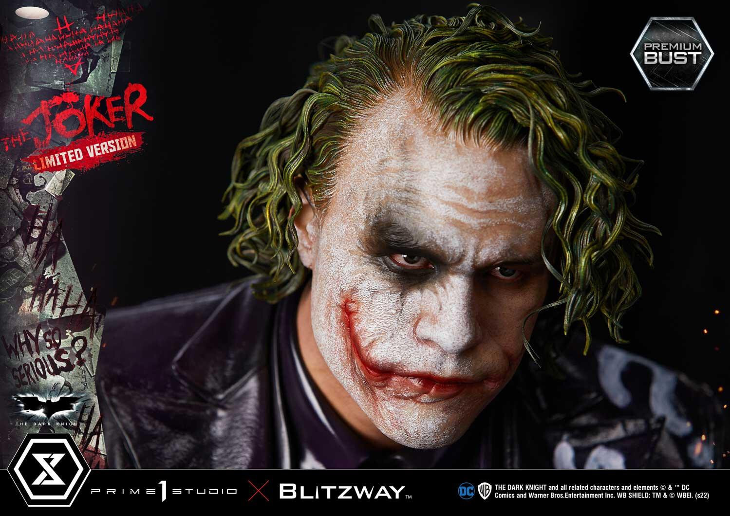 The Dark Knight - Joker - Bust - Premium Bust  (PBDC-08LM) - 1/3 - Limited Version (Blitzway, Prime 1 Studio) photo 14
