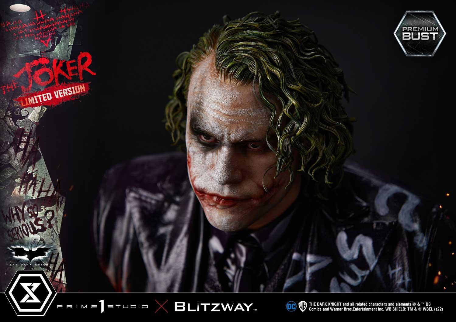 The Dark Knight - Joker - Bust - Premium Bust  (PBDC-08LM) - 1/3 - Limited Version (Blitzway, Prime 1 Studio) photo 15