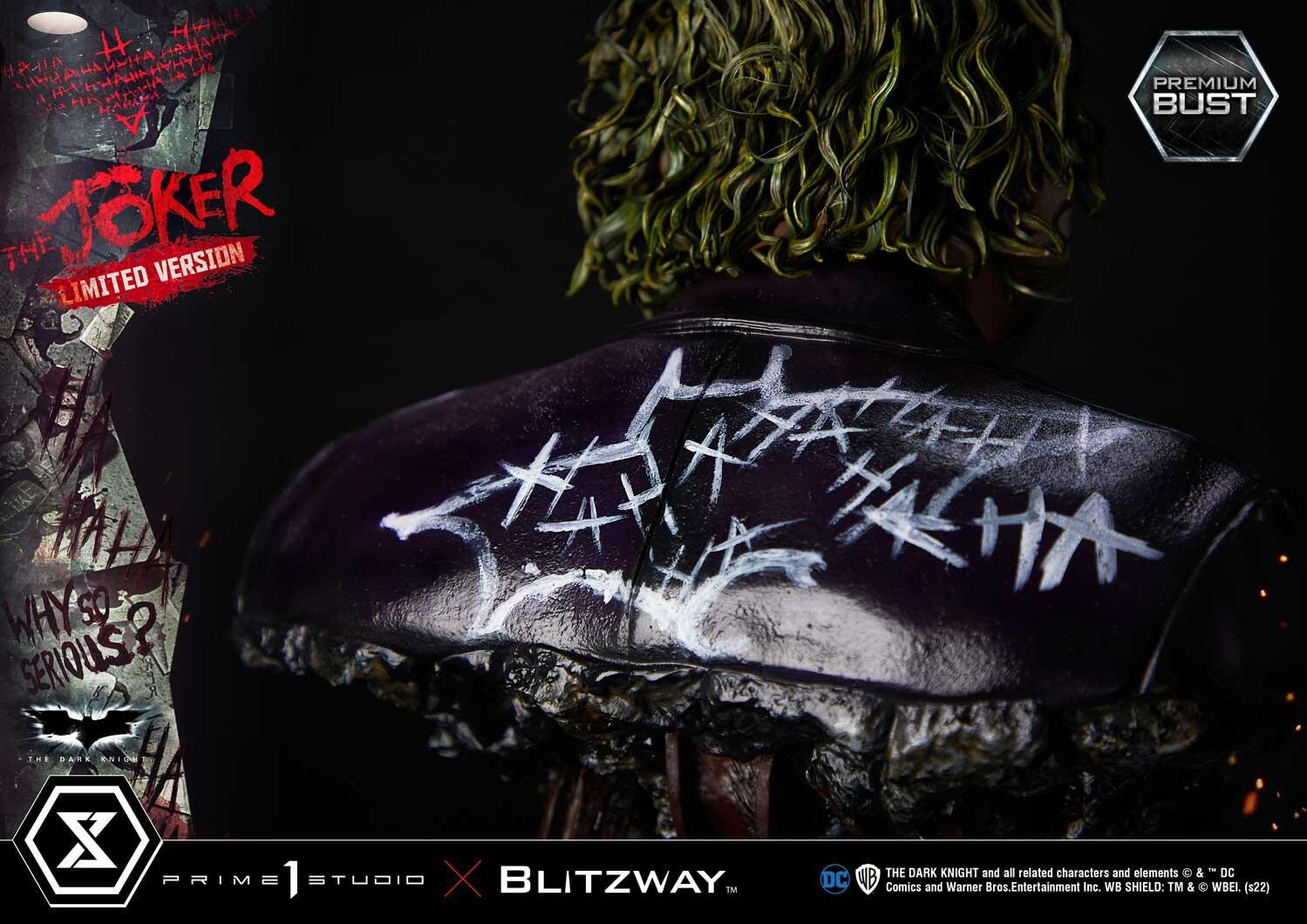 The Dark Knight - Joker - Bust - Premium Bust  (PBDC-08LM) - 1/3 - Limited Version (Blitzway, Prime 1 Studio) photo 17