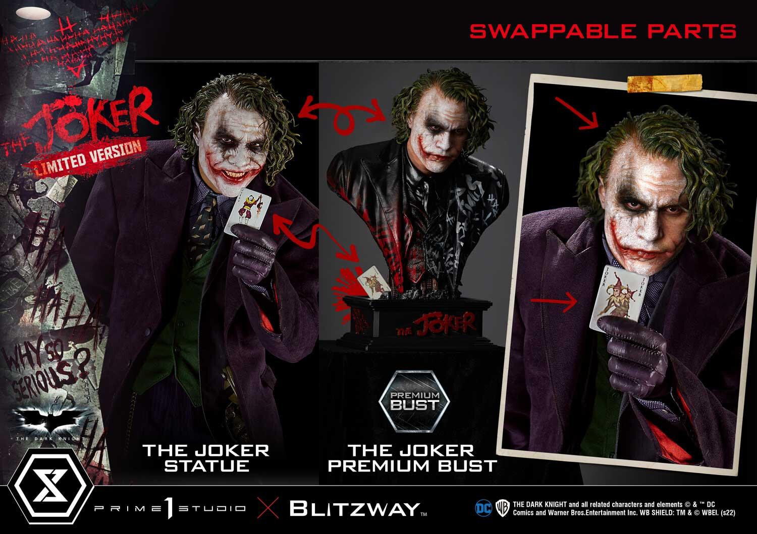 The Dark Knight - Joker - Bust - Premium Bust  (PBDC-08LM) - 1/3 - Limited Version (Blitzway, Prime 1 Studio) photo 32