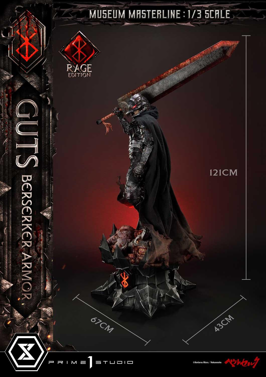 Berserk - Guts - Museum Masterline Series (MMBR-03DX) - 1/3 - Berserker Armor, Rage Edition, DX Version (Prime 1 Studio) photo 88