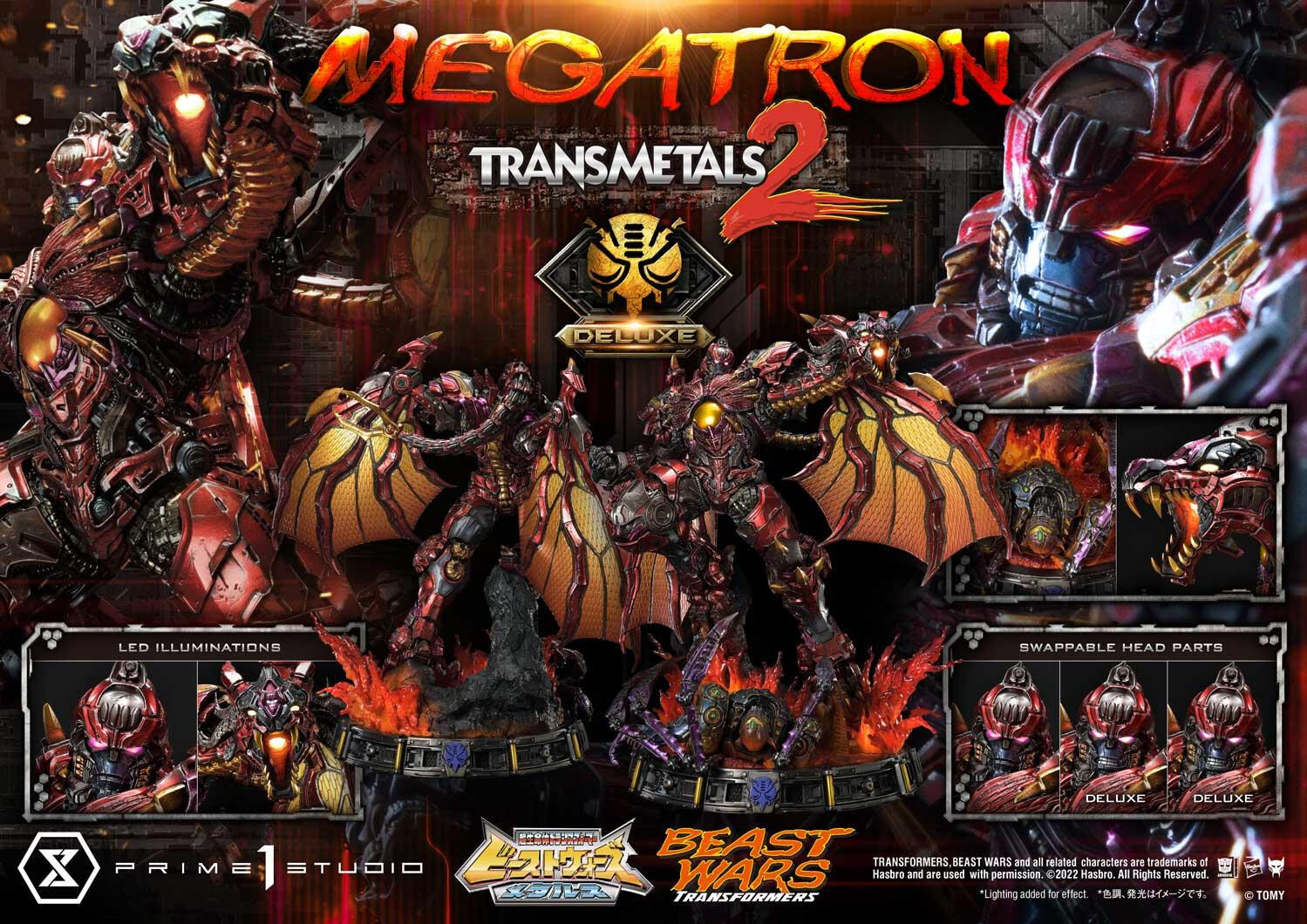 Beast Wars - Megatron - Tarans - Premium Masterline (PMTFB-03DX) - Transmetal 2, DX Version (Prime 1 Studio) photo 25