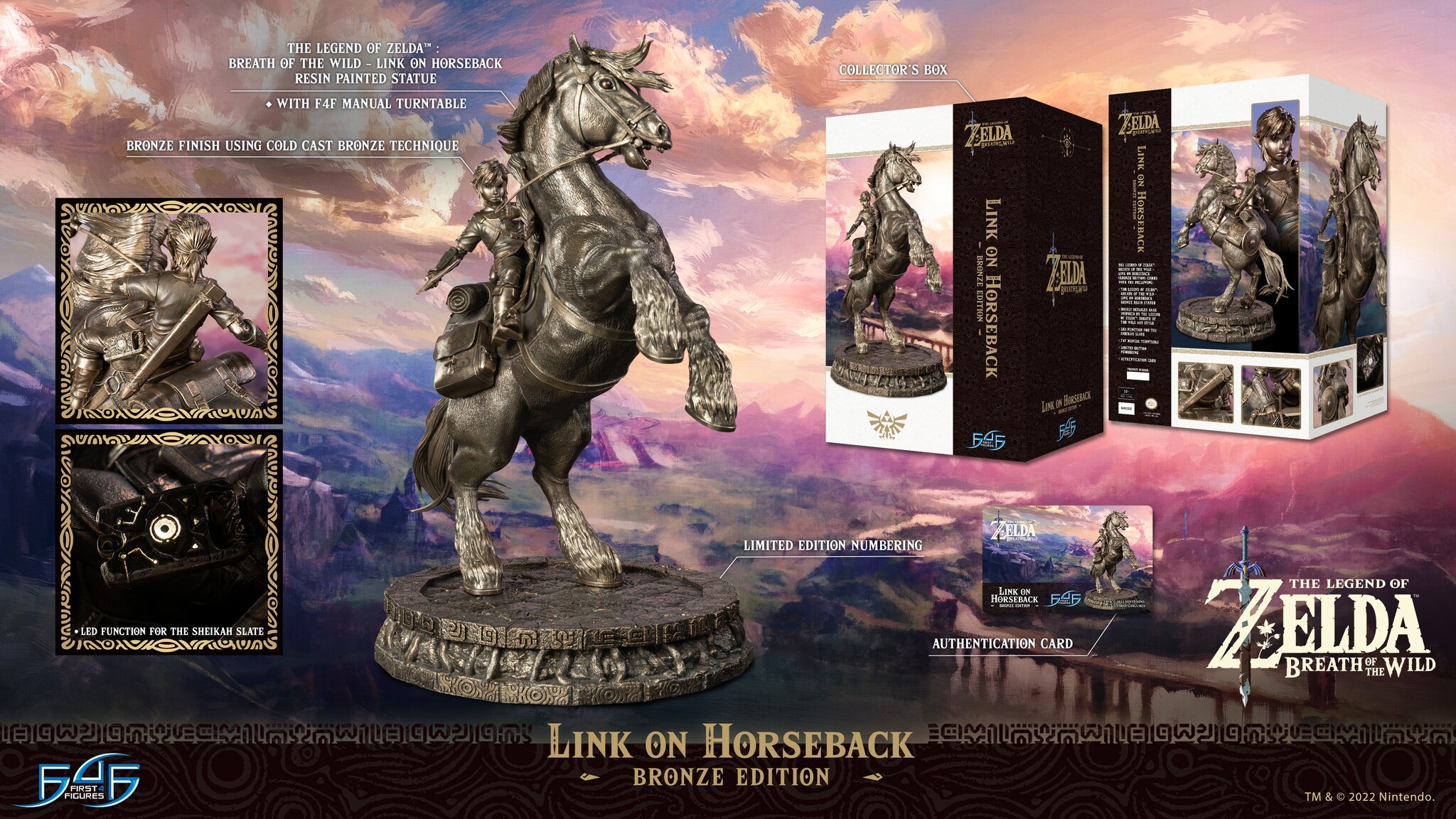 Zelda no Densetsu: Breath of the Wild - Link - Link on Horseback - Bronze Edition (First 4 Figures)