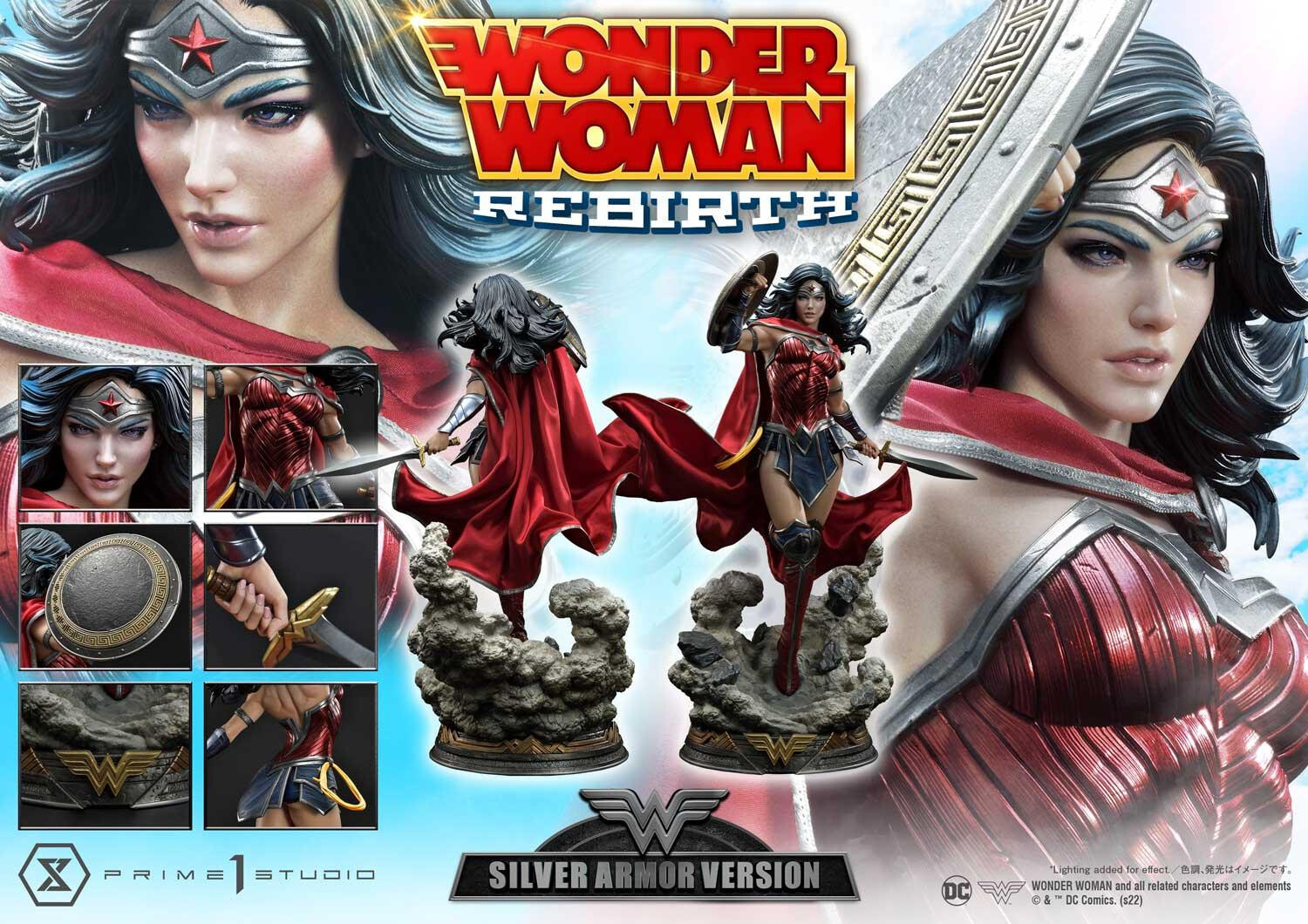 Wonder Woman Rebirth - Wonder Woman - Museum Masterline Series  (MMDC-51LM) - 1/3 - Silver Armor Version (Prime 1 Studio) photo 23