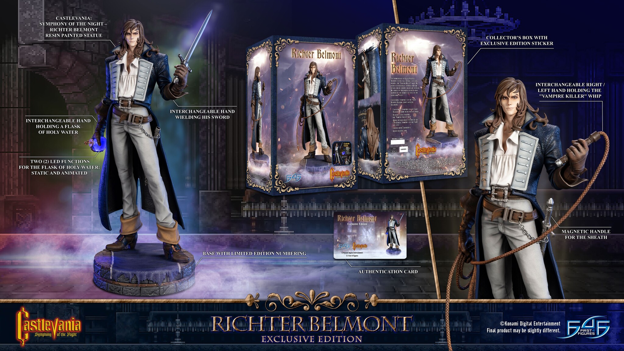 Akumajou Dracula X: Gekka no Yasoukyoku - Richter Belmont - Exclusive Edition (First 4 Figures) photo 2