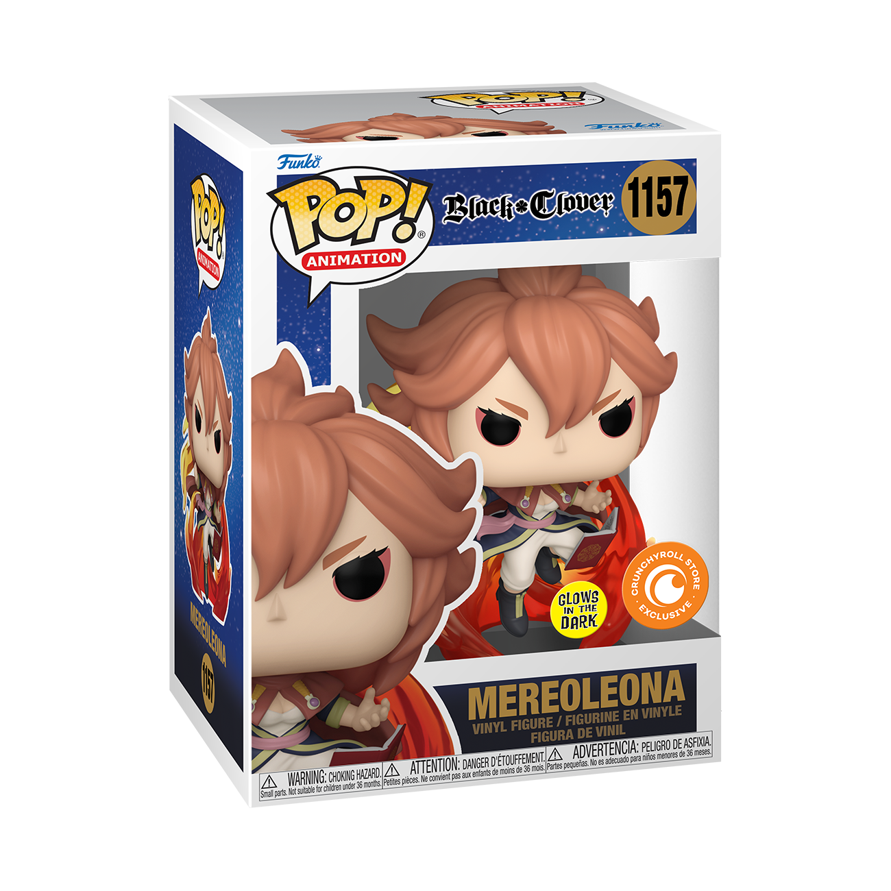 Black Clover - Mereoleona Vermillion - POP! Animation  (1157) - POP! Vinyl - Glow in the Dark (Crunchyroll, Funko Toys, GameStop)
