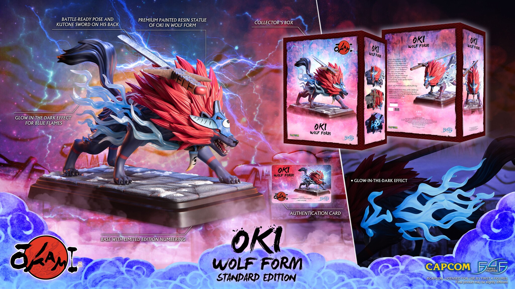 Ookami - Okikurumi - Wolf Form, Standard Edition (First 4 Figures) photo 12