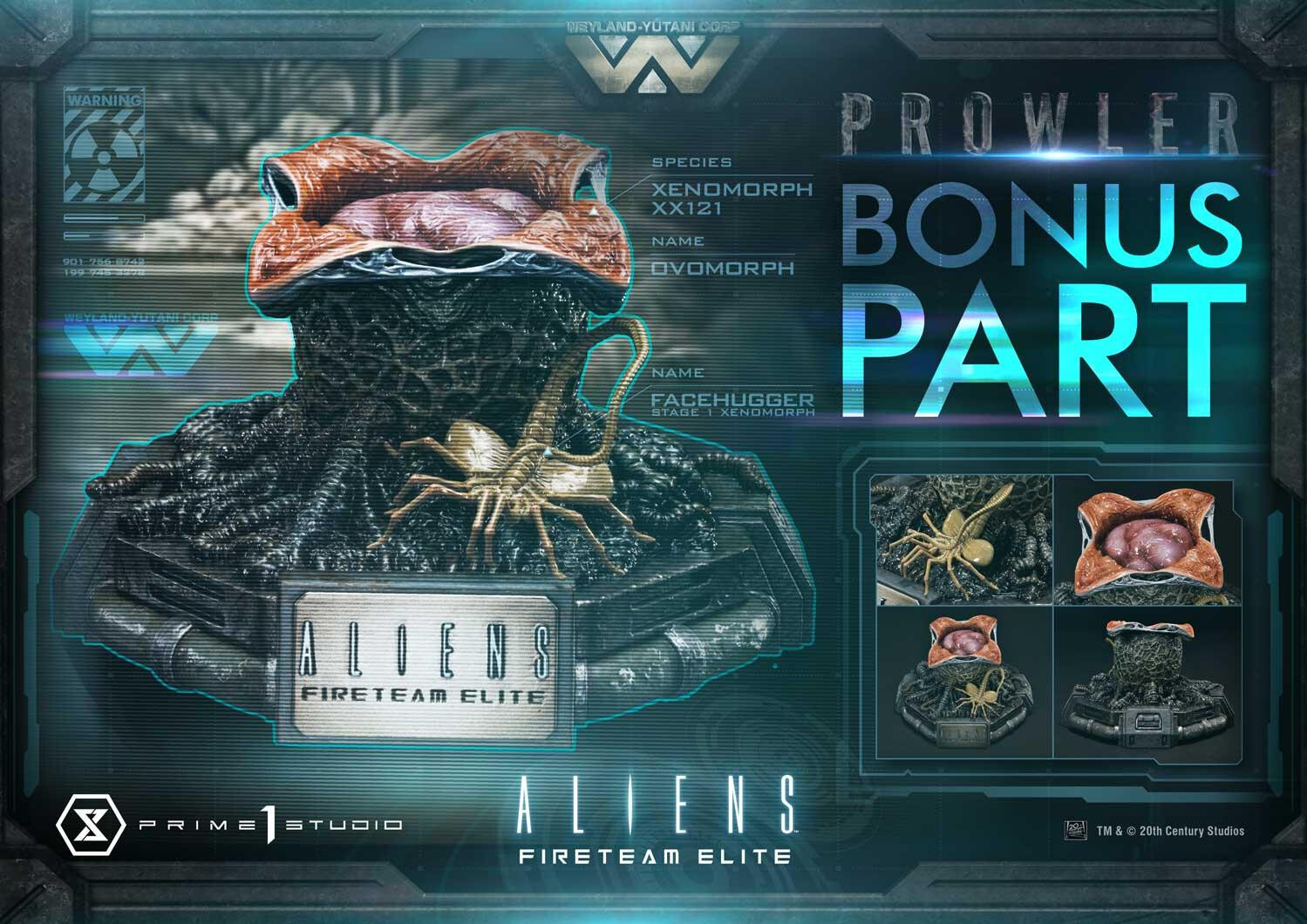 Aliens: Fireteam Elite - Facehugger - Prowler - Concept Masterline  (CMALFE-01S) - Bonus Version (Prime 1 Studio) photo 21