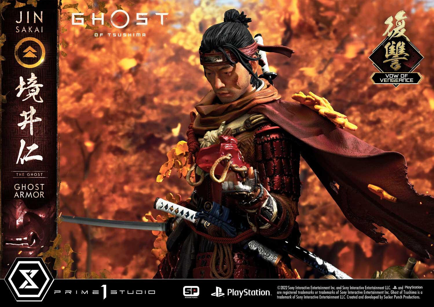 Ghost of Tsushima - Sakai Jin - Ultimate Premium Masterline  (UPMGHOT-04LM) - 1/4 - Vow of Vengeance Ghost Armor (Prime 1 Studio) photo 9