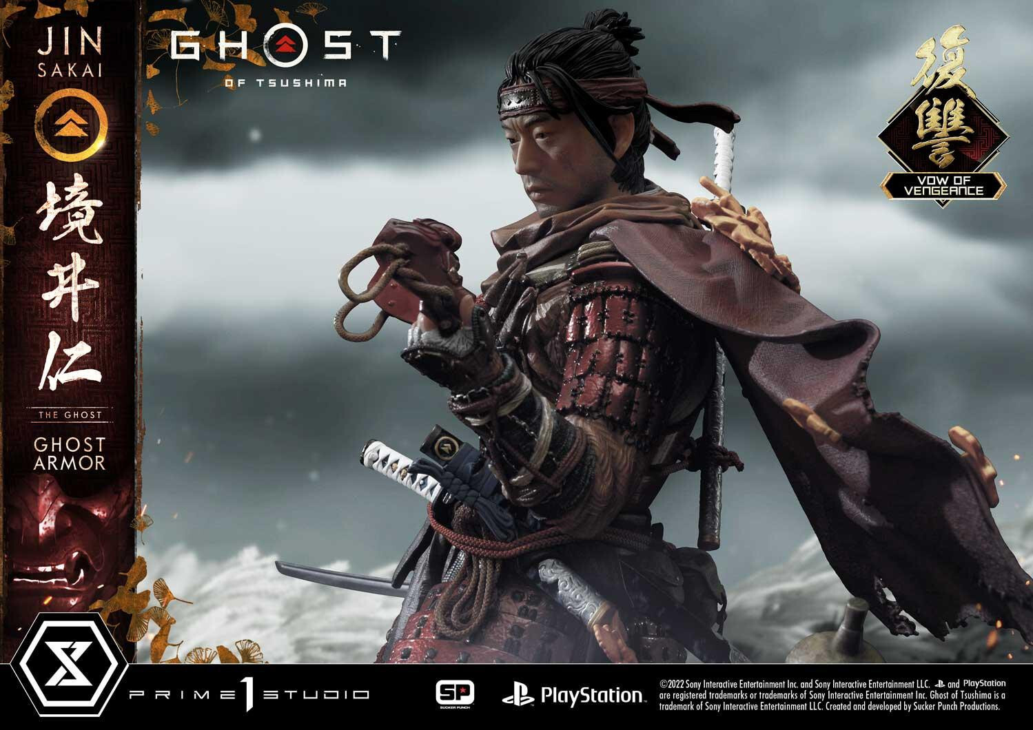 Ghost of Tsushima - Sakai Jin - Ultimate Premium Masterline  (UPMGHOT-04LM) - 1/4 - Vow of Vengeance Ghost Armor (Prime 1 Studio) photo 10