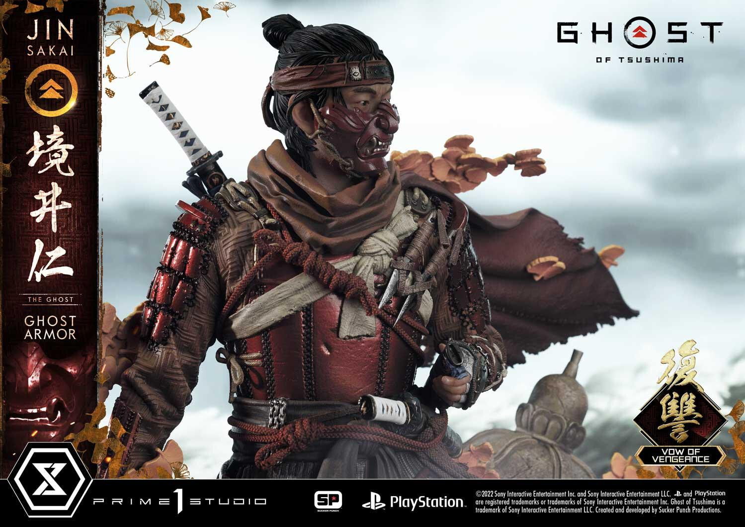Ghost of Tsushima - Sakai Jin - Ultimate Premium Masterline  (UPMGHOT-04LM) - 1/4 - Vow of Vengeance Ghost Armor (Prime 1 Studio) photo 13