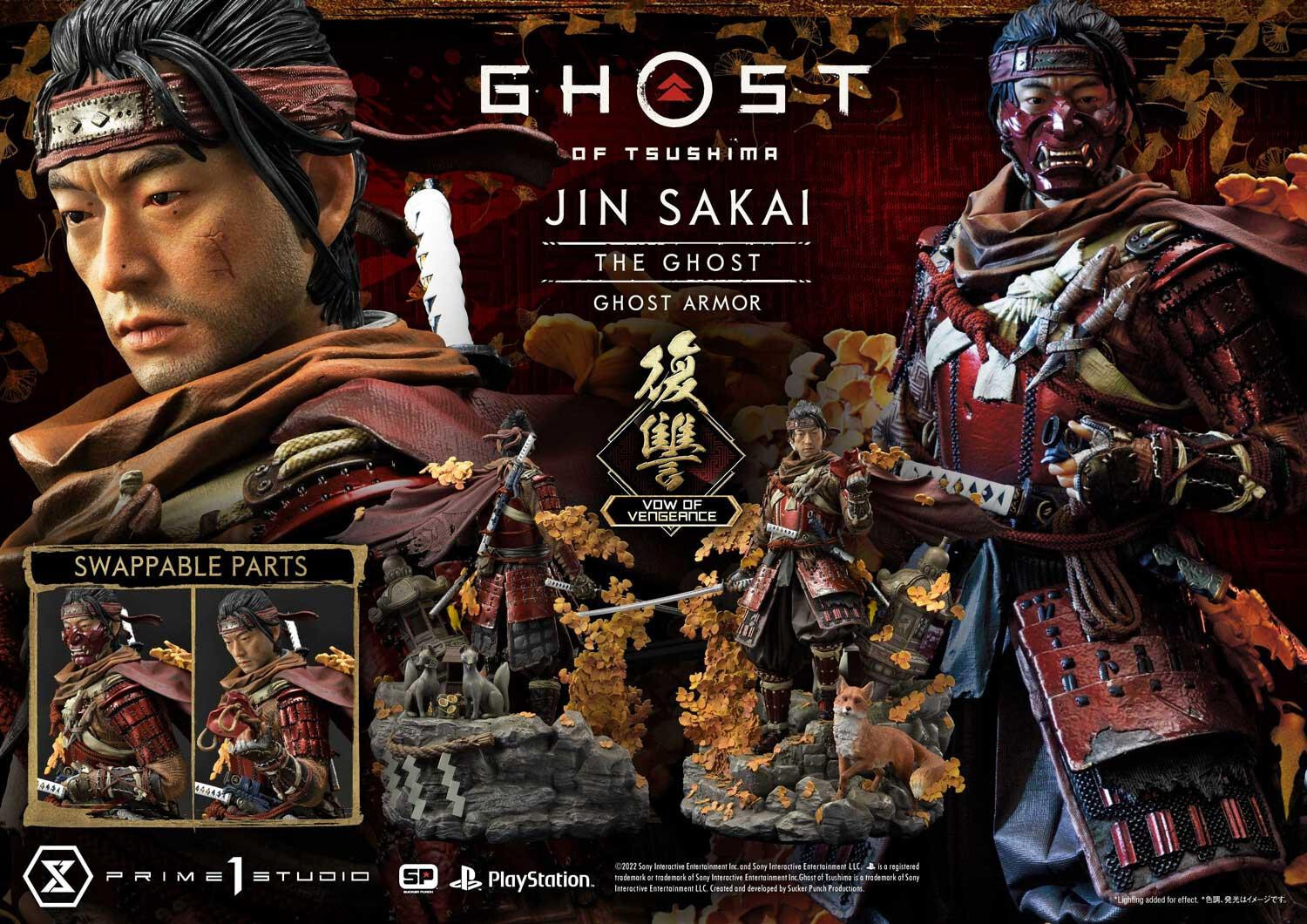 Ghost of Tsushima - Sakai Jin - Ultimate Premium Masterline  (UPMGHOT-04LM) - 1/4 - Vow of Vengeance Ghost Armor (Prime 1 Studio) photo 31
