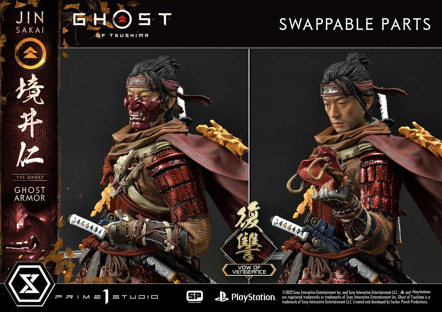 Ghost of Tsushima - Sakai Jin - Ultimate Premium Masterline  (UPMGHOT-04LM) - 1/4 - Vow of Vengeance Ghost Armor (Prime 1 Studio) photo 32