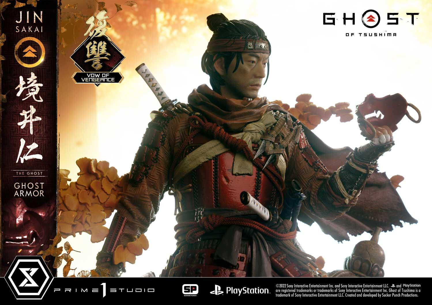 Ghost of Tsushima - Sakai Jin - Ultimate Premium Masterline  (UPMGHOT-04LM) - 1/4 - Vow of Vengeance Ghost Armor (Prime 1 Studio) photo 42