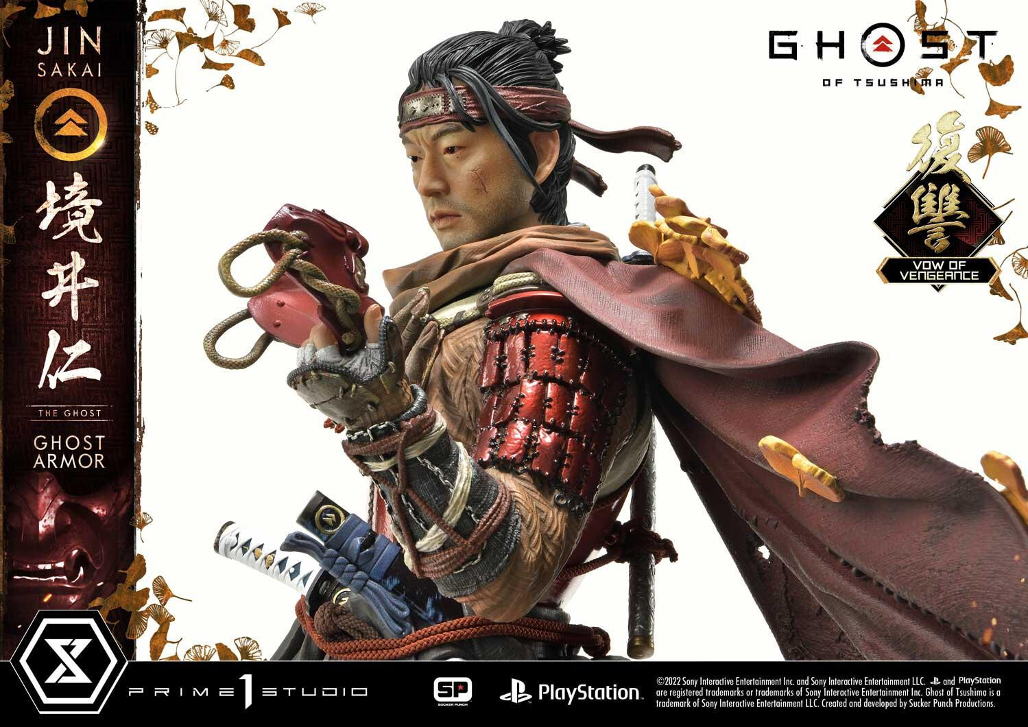 Ghost of Tsushima - Sakai Jin - Ultimate Premium Masterline  (UPMGHOT-04LM) - 1/4 - Vow of Vengeance Ghost Armor (Prime 1 Studio) photo 45