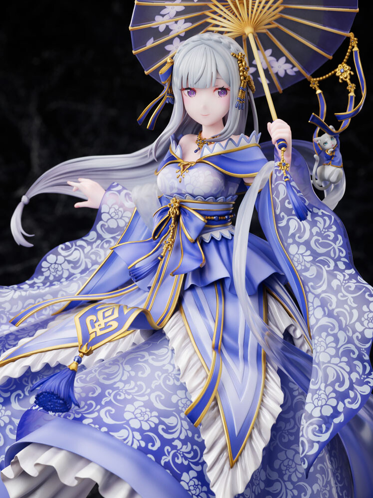 Re:Zero kara Hajimeru Isekai Seikatsu - Emilia - Puck - F:Nex - 1/7 - Hanfu (FuRyu)