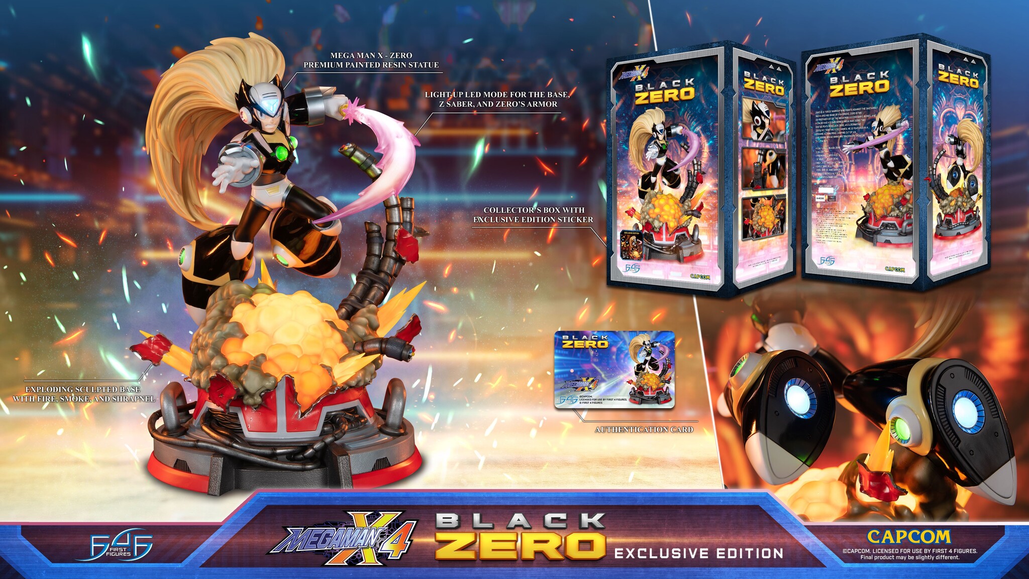 Rockman X4 - Zero - Black, Exclusive Edition (First 4 Figures) photo 5