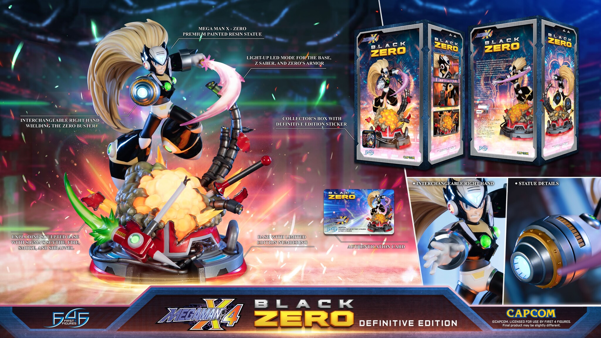 Rockman X4 - Zero - Black, Definitive Edition (First 4 Figures) photo 18