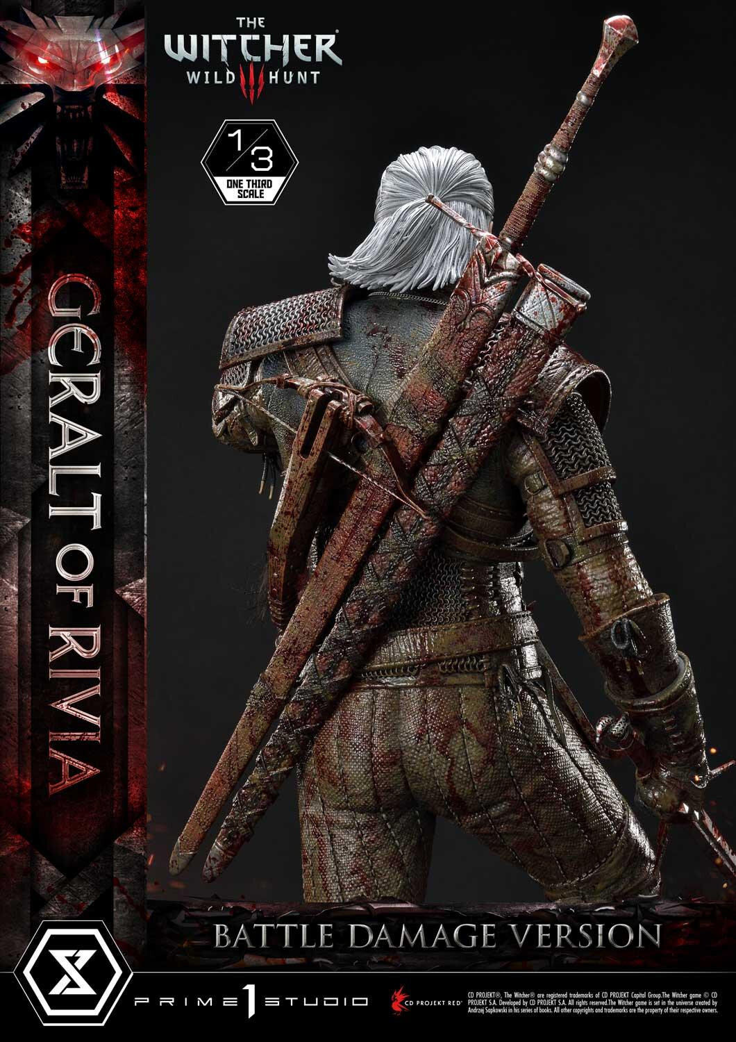 The Witcher 3: Wild Hunt - Geralt - Museum Masterline Series  (MMW3-01BD) - 1/3 - Battle Damage Version (Prime 1 Studio) photo 2
