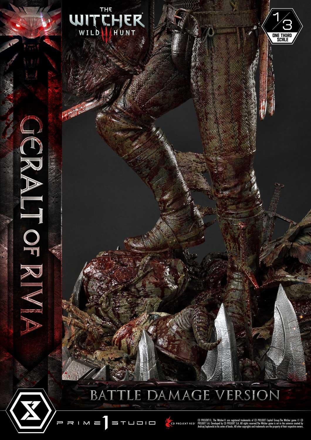 The Witcher 3: Wild Hunt - Geralt - Museum Masterline Series  (MMW3-01BD) - 1/3 - Battle Damage Version (Prime 1 Studio) photo 3