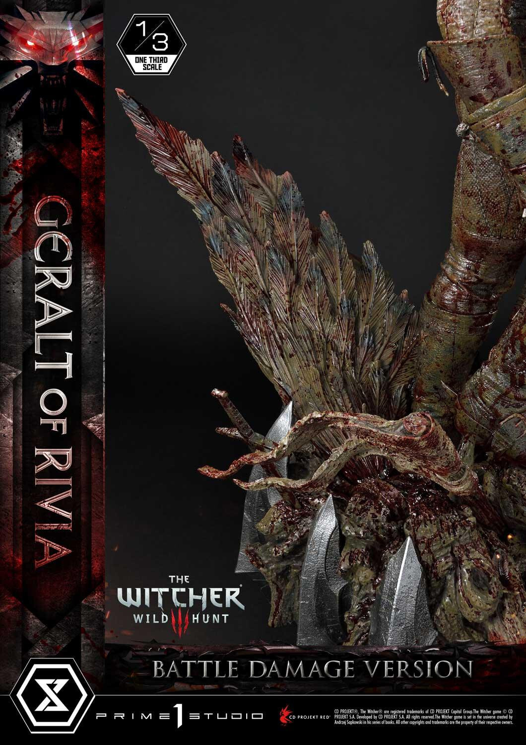 The Witcher 3: Wild Hunt - Geralt - Museum Masterline Series  (MMW3-01BD) - 1/3 - Battle Damage Version (Prime 1 Studio) photo 4