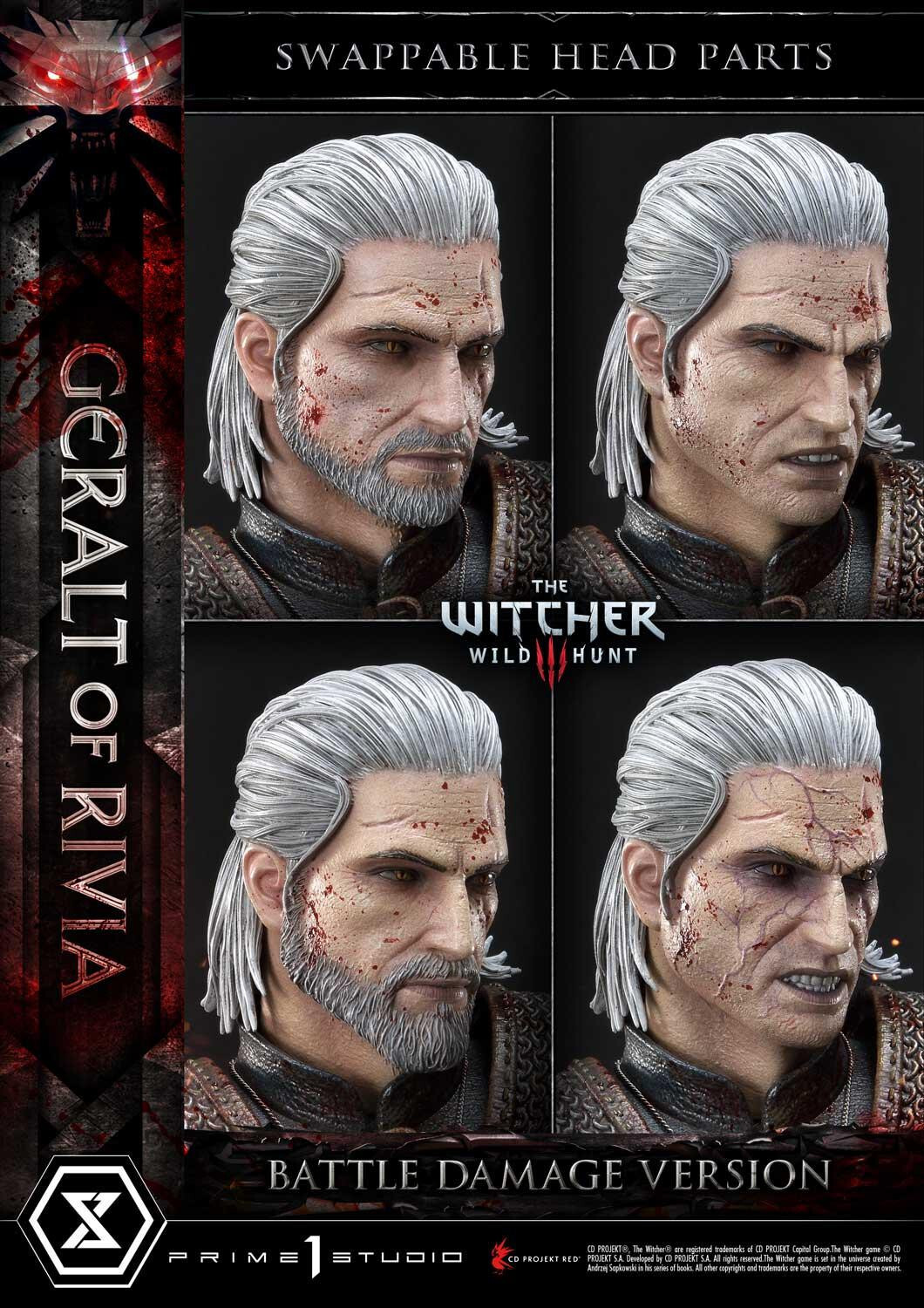 The Witcher 3: Wild Hunt - Geralt - Museum Masterline Series  (MMW3-01BD) - 1/3 - Battle Damage Version (Prime 1 Studio) photo 5