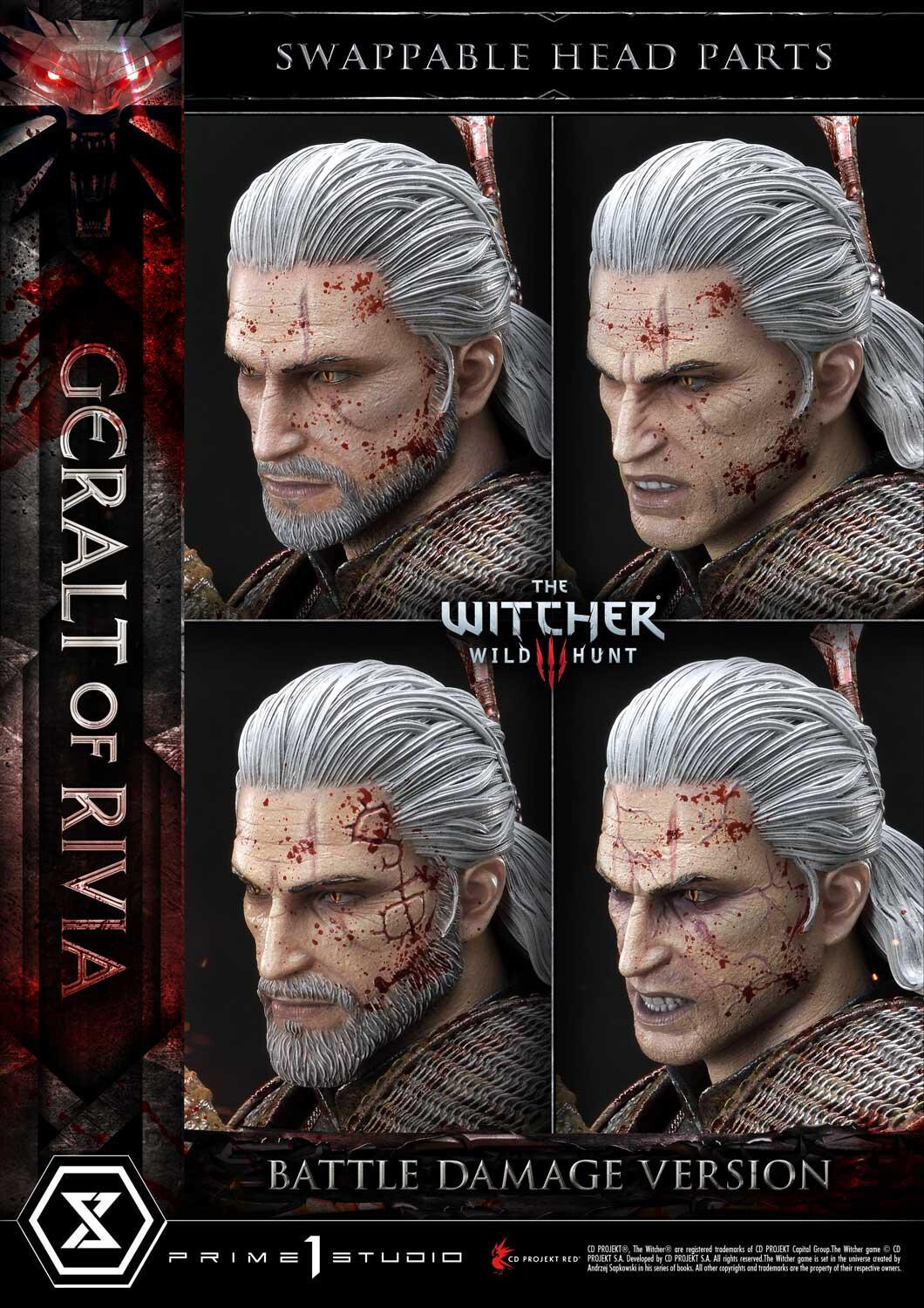 The Witcher 3: Wild Hunt - Geralt - Museum Masterline Series  (MMW3-01BD) - 1/3 - Battle Damage Version (Prime 1 Studio) photo 6