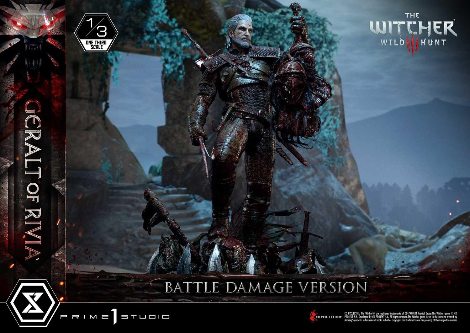 The Witcher 3: Wild Hunt - Geralt - Museum Masterline Series  (MMW3-01BD) - 1/3 - Battle Damage Version (Prime 1 Studio) photo 10