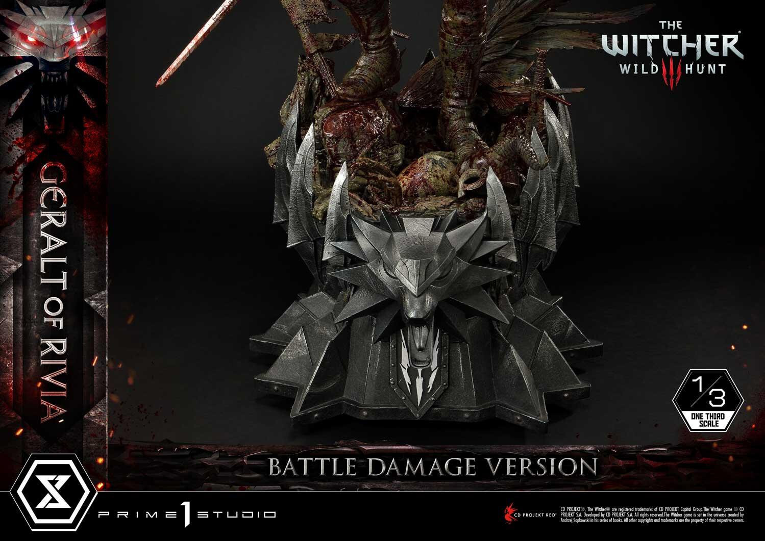 The Witcher 3: Wild Hunt - Geralt - Museum Masterline Series  (MMW3-01BD) - 1/3 - Battle Damage Version (Prime 1 Studio) photo 18