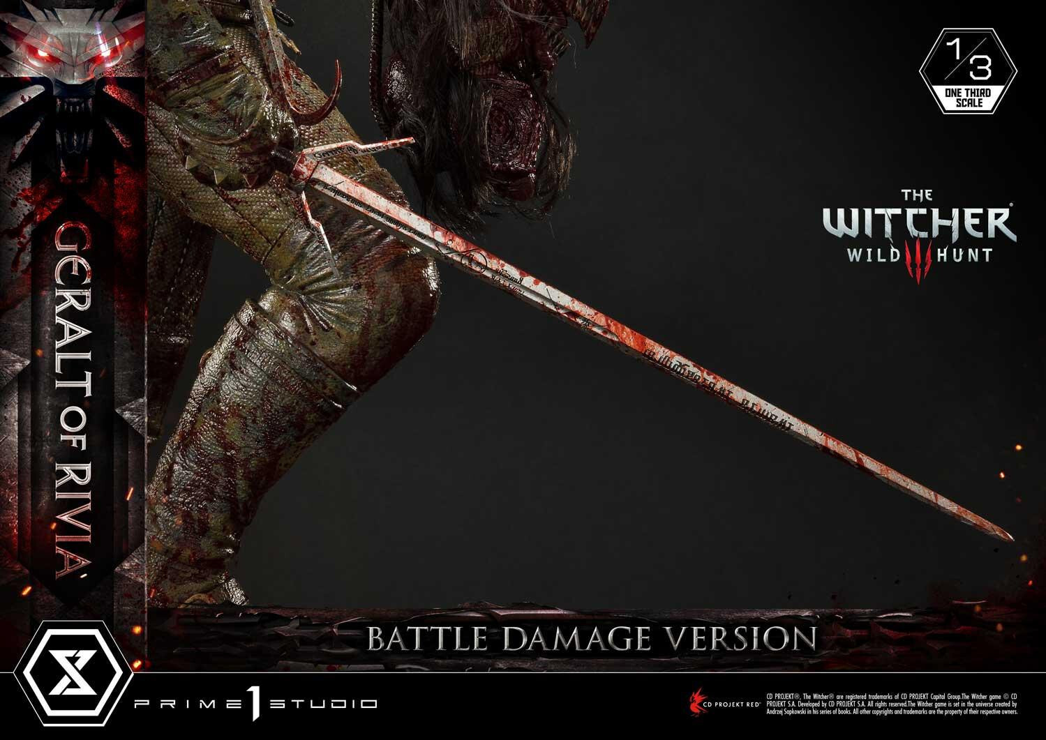 The Witcher 3: Wild Hunt - Geralt - Museum Masterline Series  (MMW3-01BD) - 1/3 - Battle Damage Version (Prime 1 Studio) photo 21