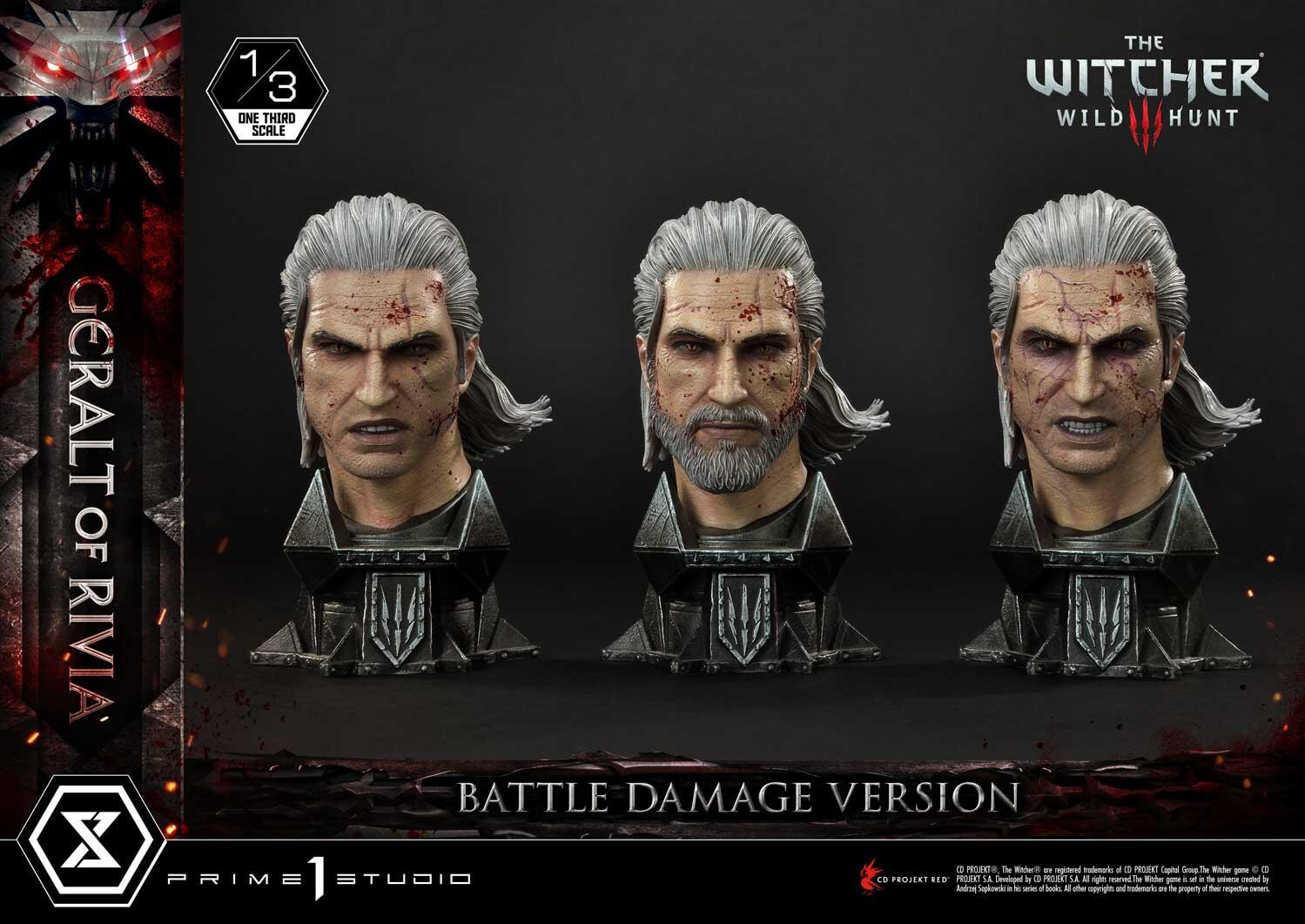 The Witcher 3: Wild Hunt - Geralt - Museum Masterline Series  (MMW3-01BD) - 1/3 - Battle Damage Version (Prime 1 Studio) photo 22