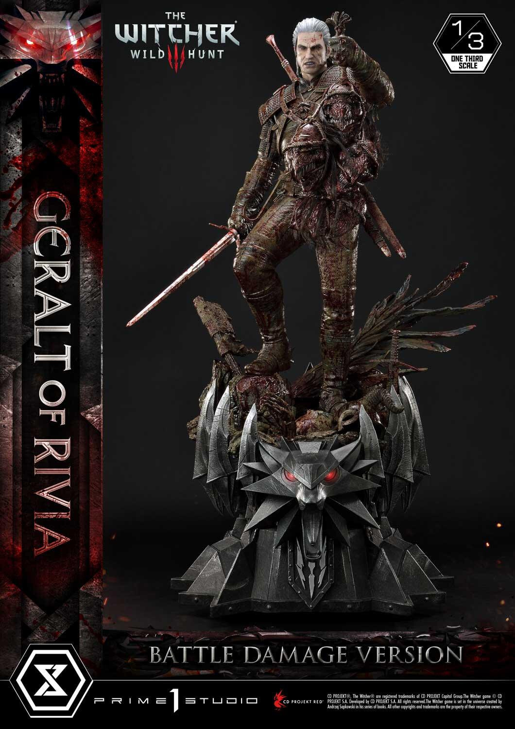 The Witcher 3: Wild Hunt - Geralt - Museum Masterline Series  (MMW3-01BD) - 1/3 - Battle Damage Version (Prime 1 Studio) photo 24