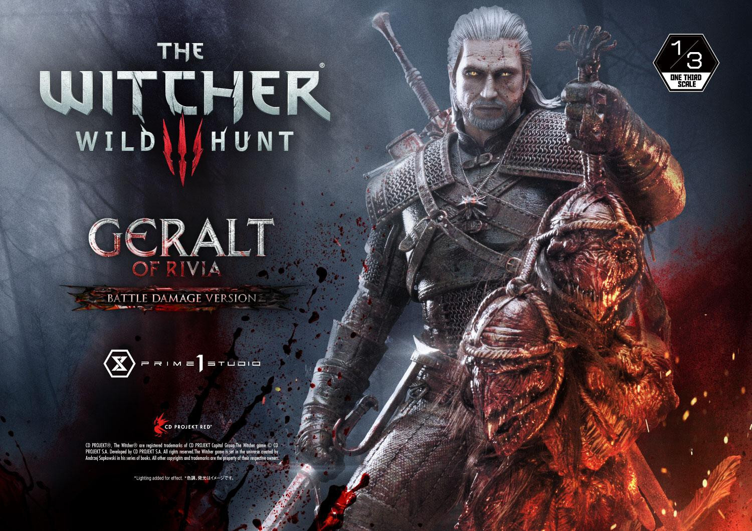 The Witcher 3: Wild Hunt - Geralt - Museum Masterline Series  (MMW3-01BD) - 1/3 - Battle Damage Version (Prime 1 Studio) photo 26