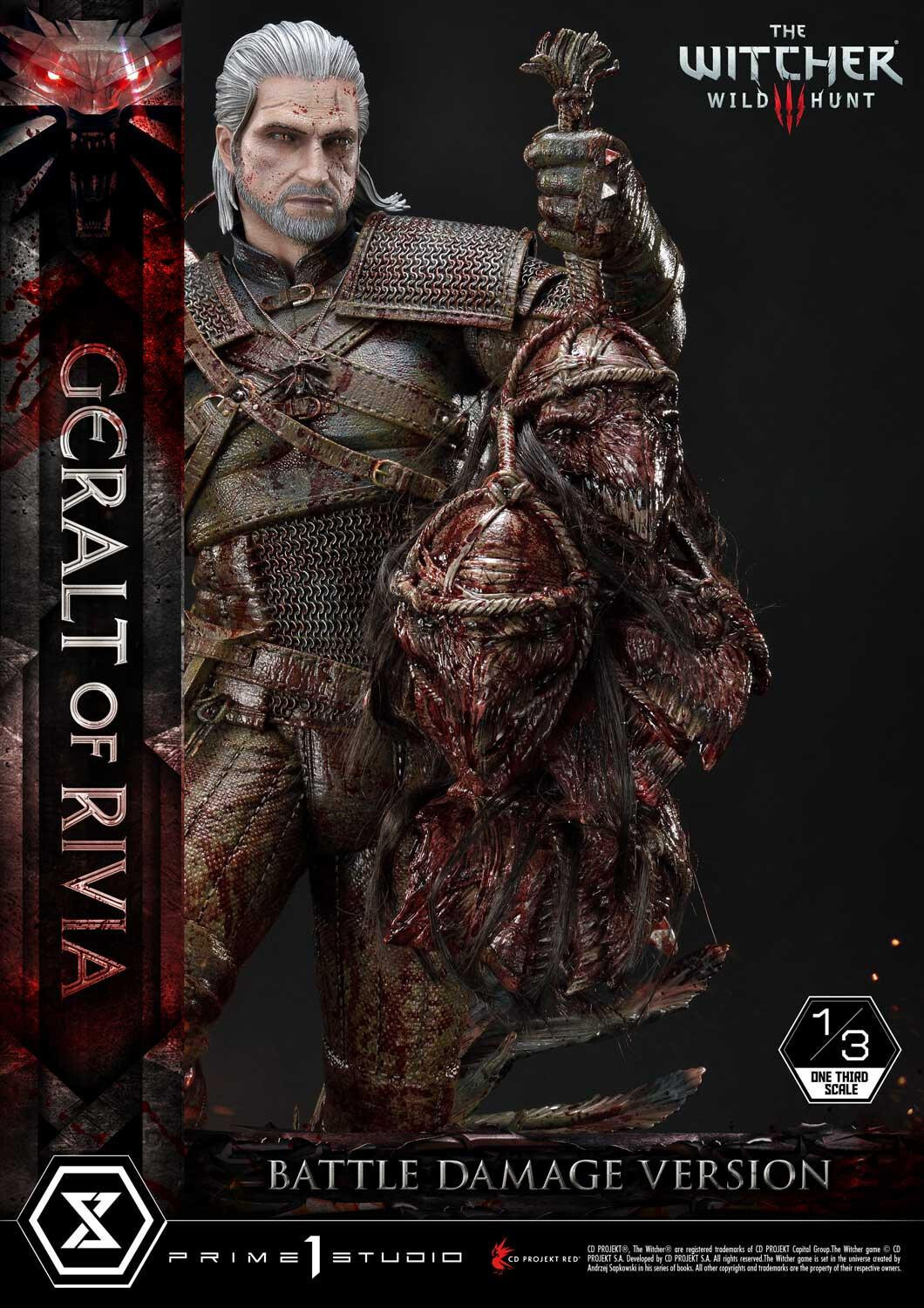 The Witcher 3: Wild Hunt - Geralt - Museum Masterline Series  (MMW3-01BD) - 1/3 - Battle Damage Version (Prime 1 Studio) photo 27