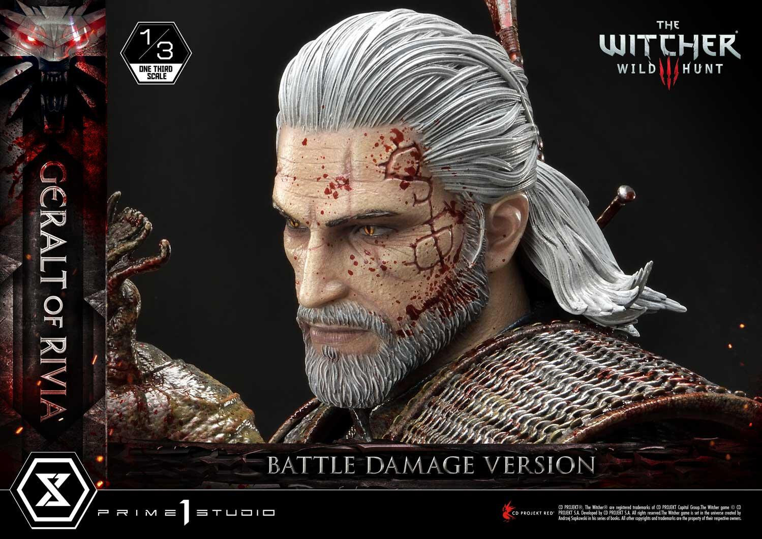 The Witcher 3: Wild Hunt - Geralt - Museum Masterline Series  (MMW3-01BD) - 1/3 - Battle Damage Version (Prime 1 Studio) photo 28