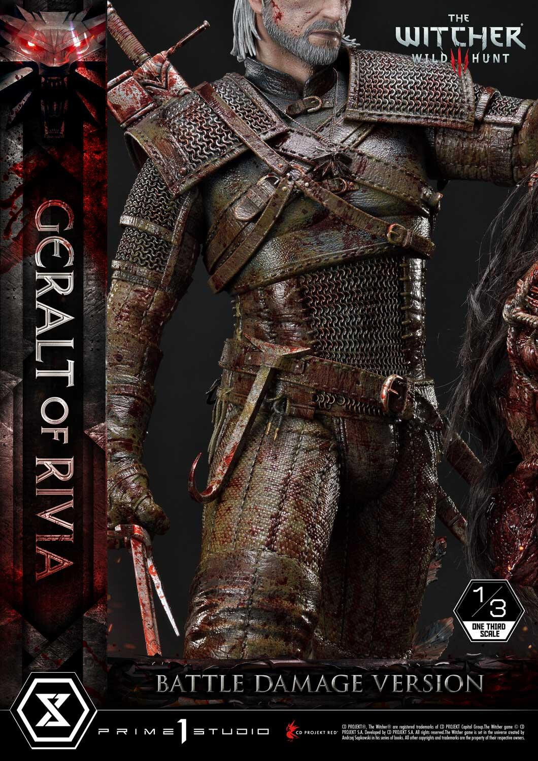 The Witcher 3: Wild Hunt - Geralt - Museum Masterline Series  (MMW3-01BD) - 1/3 - Battle Damage Version (Prime 1 Studio) photo 30