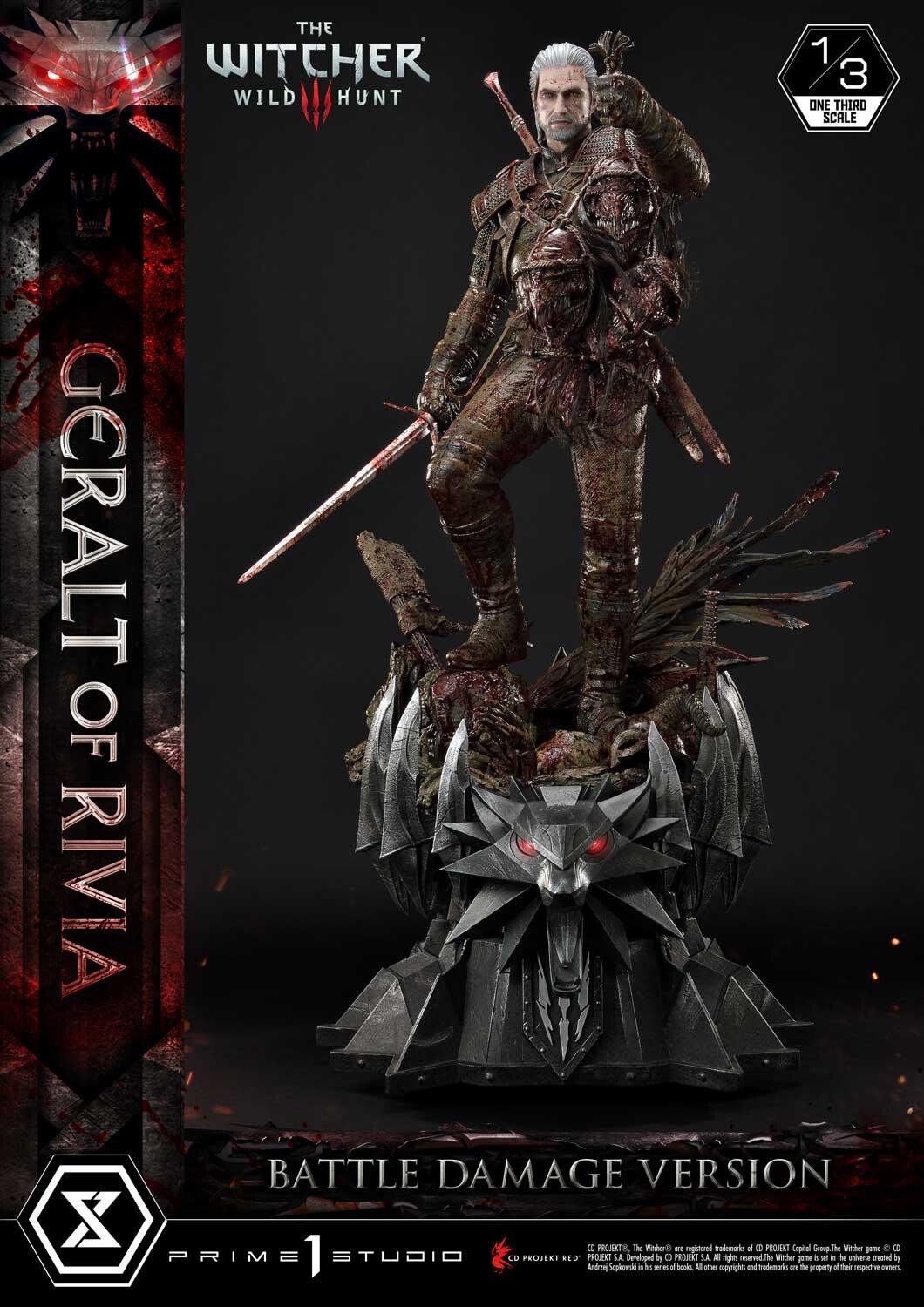 The Witcher 3: Wild Hunt - Geralt - Museum Masterline Series  (MMW3-01BD) - 1/3 - Battle Damage Version (Prime 1 Studio) photo 31