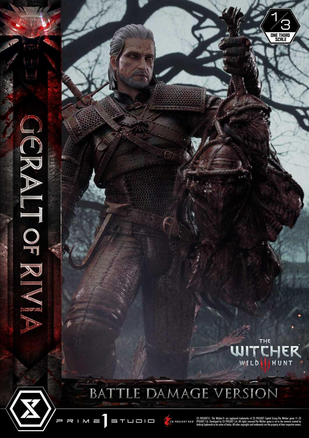 The Witcher 3: Wild Hunt - Geralt - Museum Masterline Series  (MMW3-01BD) - 1/3 - Battle Damage Version (Prime 1 Studio) photo 32
