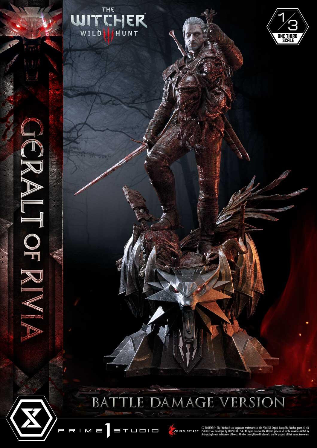 The Witcher 3: Wild Hunt - Geralt - Museum Masterline Series  (MMW3-01BD) - 1/3 - Battle Damage Version (Prime 1 Studio) photo 33