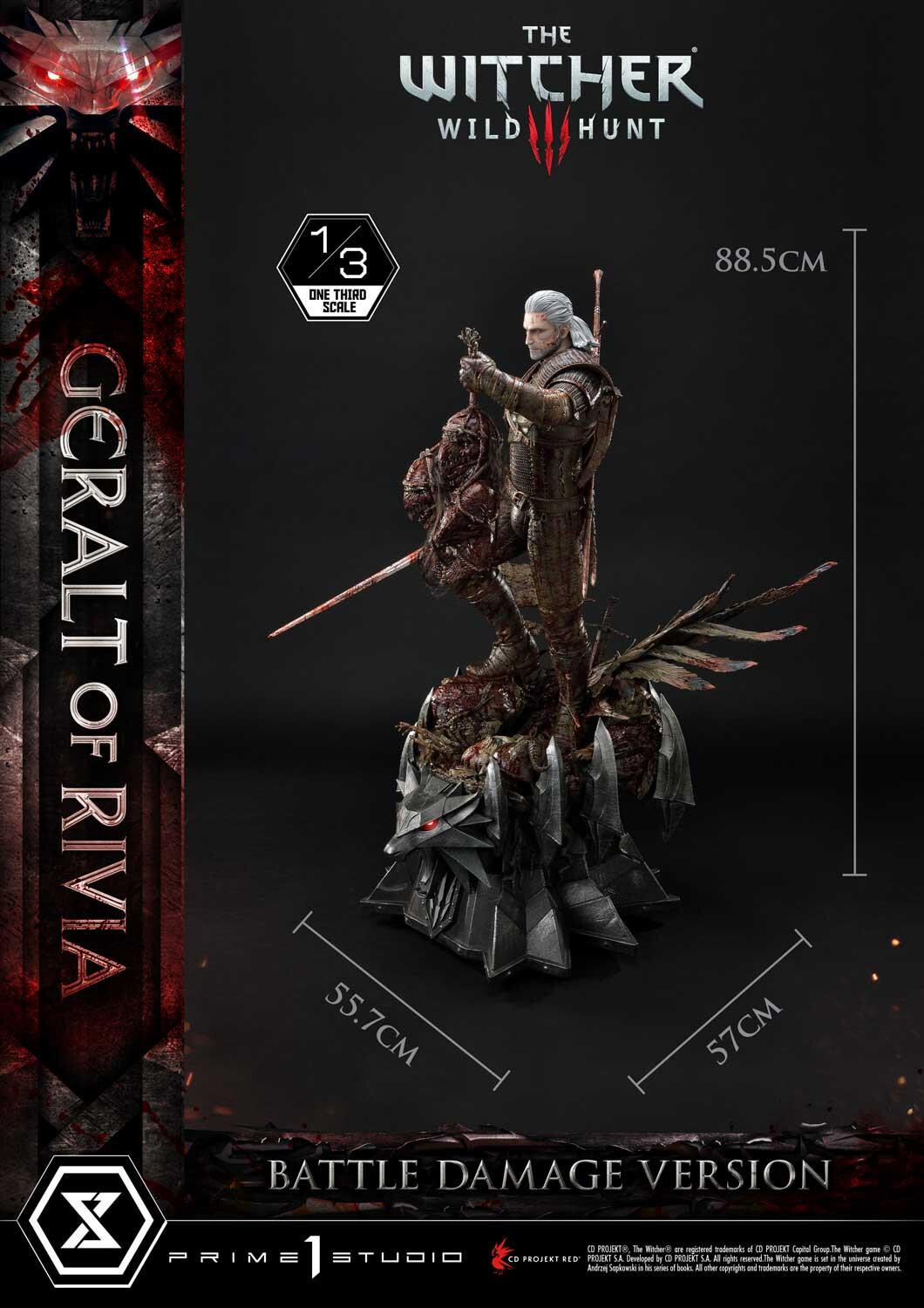 The Witcher 3: Wild Hunt - Geralt - Museum Masterline Series  (MMW3-01BD) - 1/3 - Battle Damage Version (Prime 1 Studio) photo 38