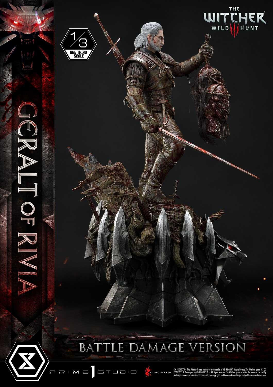 The Witcher 3: Wild Hunt - Geralt - Museum Masterline Series  (MMW3-01BD) - 1/3 - Battle Damage Version (Prime 1 Studio) photo 39
