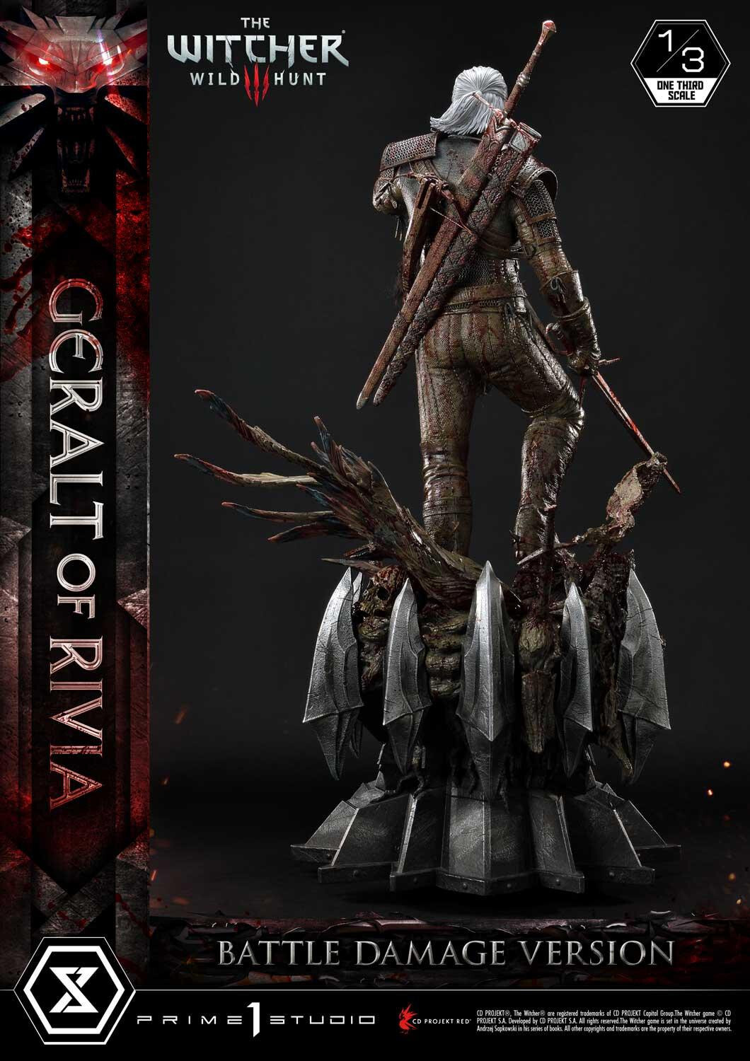 The Witcher 3: Wild Hunt - Geralt - Museum Masterline Series  (MMW3-01BD) - 1/3 - Battle Damage Version (Prime 1 Studio) photo 40
