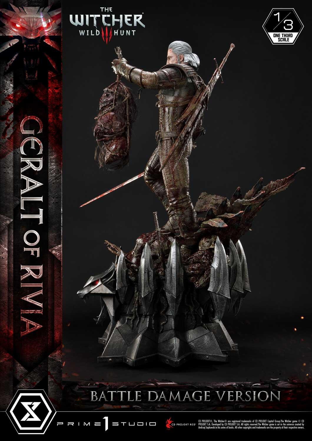 The Witcher 3: Wild Hunt - Geralt - Museum Masterline Series  (MMW3-01BD) - 1/3 - Battle Damage Version (Prime 1 Studio) photo 41