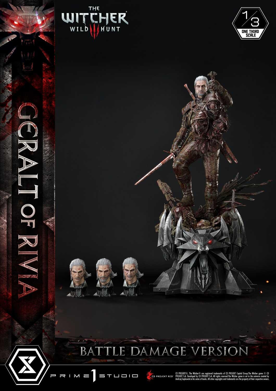 The Witcher 3: Wild Hunt - Geralt - Museum Masterline Series  (MMW3-01BD) - 1/3 - Battle Damage Version (Prime 1 Studio) photo 42