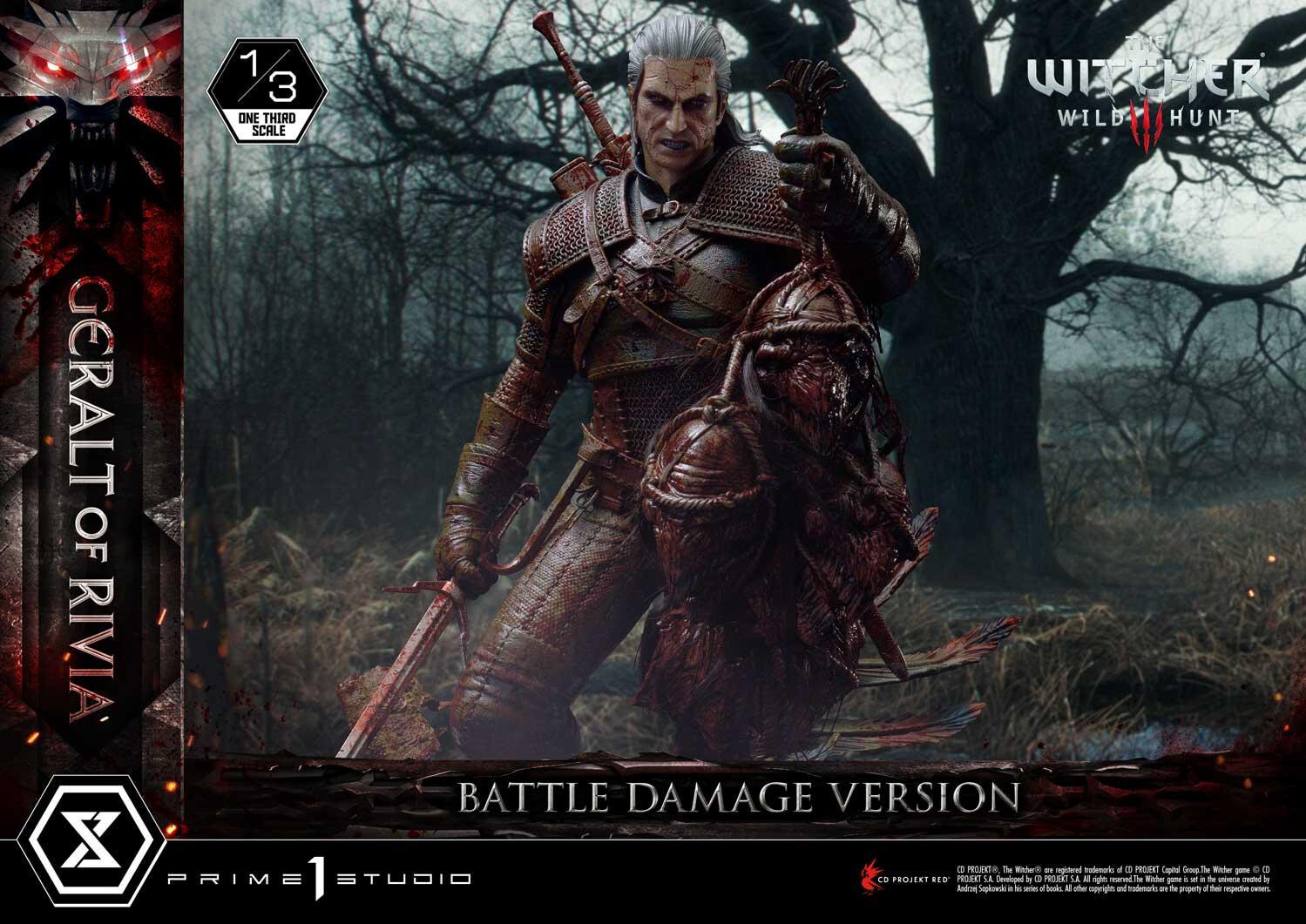 The Witcher 3: Wild Hunt - Geralt - Museum Masterline Series  (MMW3-01BD) - 1/3 - Battle Damage Version (Prime 1 Studio) photo 43